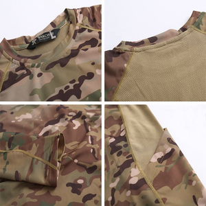 Maillot de chasse camouflage de qualité supérieure à manches longues pour hommes maillot de chasse imprimé camouflage uni pour homme - Product Image 5