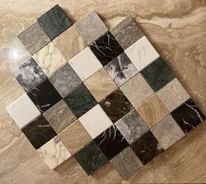 รถไฟเหาะเครื่องดื่มหินอ่อนธรรมชาติ100% แผ่นรองแก้วตกแต่งโต๊ะที่หรูหราปรับแต่งรูปร่างขนาดสี - Product Image 1