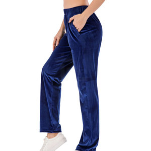 Chándales de terciopelo para mujer al por mayor, nuevo y elegante chándal de terciopelo de algodón para hombre, chándal de terciopelo ajustado para correr - Product Image 3