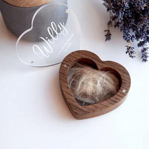 Venta al por mayor de urnas de recuerdo de piel de mascota personalizadas de madera de estilo bonito para cenizas urna para mascotas de Vietnam Funeral Supplies - Product Image 6