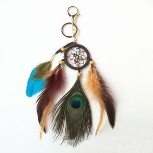 Plumes noires fantaisie Design décorations murales pour la maison en forme d'étoile décoration murale Boho plat capteur de rêves macramé tenture murale pas cher - Product Image 3