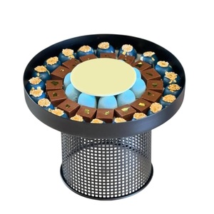 Bol de service à chocolat en métal de qualité supérieure Présentoir à dessert au chocolat fait à la main pour les mariages et les événements Cadeau bon prix - Product Image 4