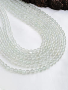 Collier en perles de pierres précieuses en améthyste verte naturelle, améthyste verte naturelle pour la fabrication de bijoux fins - Product Image 5