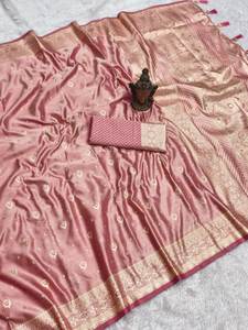 Nuevo Sari Tradicional de Piel Sintética Suave y Pura 2026, Tela Personalizada de Colores Vivos, Largo Regular, con Blusa a Juego, Venta al por Mayor para Fiestas - Product Image 3