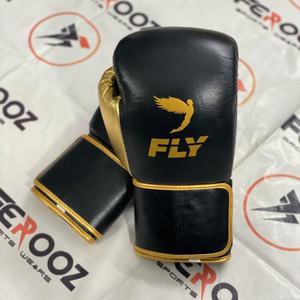 Gants de boxe professionnels sur mesure rouge et noir, antidérapants, respirants, en cuir véritable, avec sangle de poignet réglable pour Muay Thai MMA - Product Image 2
