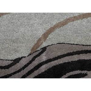 พรมขนสัตว์ผสมวิสโคสสีฟ้าคอนเฟตติ ขนาด 9x12 ฟุต ทอมือ รูปทรงสี่เหลี่ยมผืนผ้า สำหรับห้องนั่งเล่น ทางเข้าบ้าน โถงทางเดิน ดีไซน์แปลกใหม่ - Product Image 3