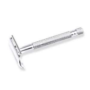 Gran oferta, afeitadora húmeda de doble filo para hombres, maquinilla de afeitar de seguridad con hoja de acero inoxidable con mango de Metal para uso facial y corporal, precio - Product Image 5