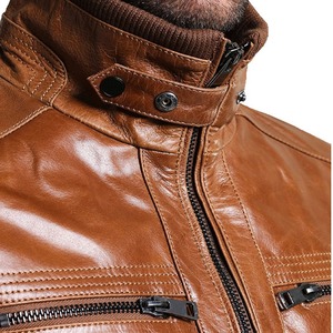 Veste en cuir élégante pour hommes la plus vendue dans différentes couleurs disponibles dans le meilleur prix de vente veste en cuir pour hommes de qualité supérieure - Product Image 4