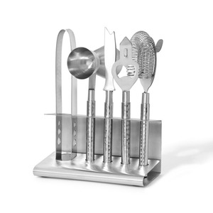 Juego de herramientas de bar de acero inoxidable con acabado espejo, elegante kit de coctelería para barman, para entretenimiento en el hogar y ocasiones especiales - Product Image 2