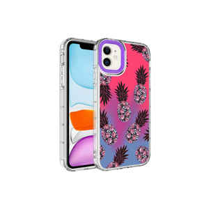 Funda de silicona rígida Netzy NO6 SAFA Korn para iPhone 11, con patrones coloridos y protección para la cámara. - Product Image 1