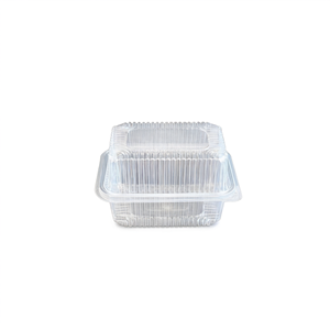 Pot en plastique transparent Hevdem de 500 ml avec couvercle en dôme, étanche, pour l'emballage de plats à emporter - Product Image 2