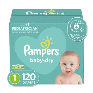 Couches Pampers Premium Protection New Baby Taille 1 (96 uds