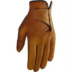 Gants de golf en peau de mouton respirante et douce de qualité supérieure avec logo personnalisable antidérapant Super Gripe Impression OEM - Product Image 1