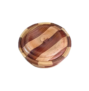 Casserole en bois Pot chauffe-aliments casserole forme ronde cuisine de table Pots chauffants fabrication meilleur prix - Product Image 6