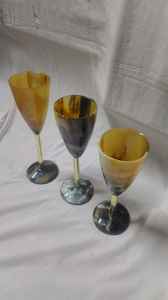 ถ้วยไวกิ้งทำจากแก้วลายควายธรรมชาติคุณภาพสูงถ้วยแก้วอาเกตลายครามสำหรับใช้ในร้านอาหาร - Product Image 2