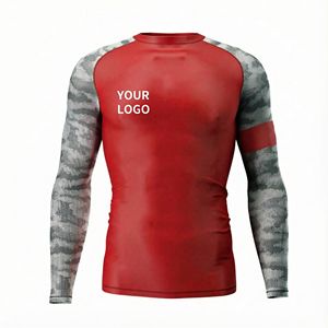 Eash Guard Anti-UV Respirant Polyester Spandex Jiu Jitsu MMA UPF50 Séchage rapide Couleur personnalisée Manches longues Unisexe - Product Image 3