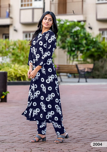 Kurti de Rayón con Estampado Elegante y Bolsillo con Pantalón (Catálogo de 6 Piezas) - Product Image 4