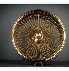 Jantes en alliage d'aluminium doré neuves 18-23 26 pouces, design multi-rayons, entraxe 5x114.3, ajustement universel, garantie 3 ans, OEM/ODM - Product Image 1