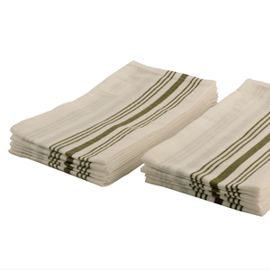 Servilleta Bistro de 100% algodón-Tejido verde oliva sostenible de secado rápido para uso doméstico - Product Image 5