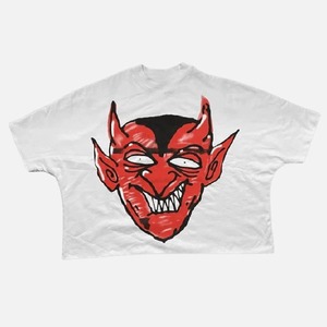Camiseta de gran tamaño con hombros caídos y sin costuras de alta calidad, camiseta recortada de Hip Hop Boxy Fit para hombres y mujeres, ropa de calle - Product Image 5