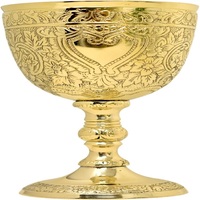 Calice Gobelet En Laiton Massif Vintage En Laiton Doré Calice Romain Tasse du Roi Arthur Boire Du Vin Gobelet En Laiton Vintage Calice