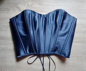 Corsé de Satén para Mujer, Diseño Único, Bustier con Tela Transpirable para Fiestas y Eventos de Lujo, Control Firme y Ligero - Product Image 3