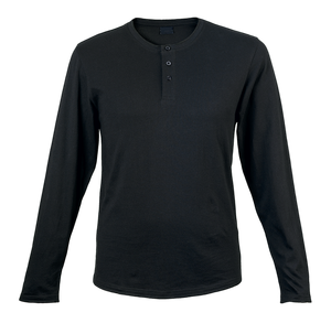 La mejor camiseta lisa al por mayor Camiseta básica de algodón de manga larga con botón camiseta en blanco personalizada para hombre hecha en Bangladesh - Product Image 5