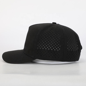 Bas quantité minimale de commande personnalisé en cuir Patch 3D broderie Logo casquette de Baseball 5 panneaux camionneur papa chapeau léopard avec corde de Golf étanche - Product Image 5