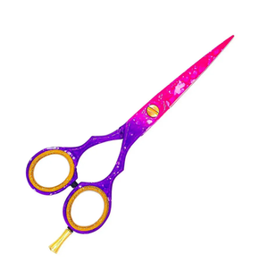 Venta al por mayor Tijeras de corte de pelo de salón con hoja recta y anillo de goma de oro Recubrimiento de papel extraíble Tipo de belleza - Product Image 2