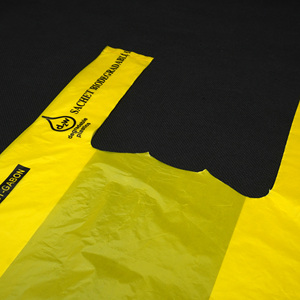 Vente en gros de sacs en plastique bon marché T-Shirt avec logos sacs de transport biodégradables en plastique HDPE de taille personnalisée pour supermarché - Product Image 4