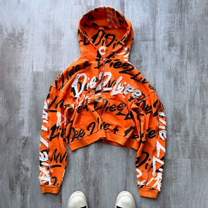 Streetwear OEM personnalisé avec broderie en éponge française pour hommes, sweat à capuche zippé, jogger, ensemble de pantalons de survêtement évasés, survêtement d'hiver - Product Image 2