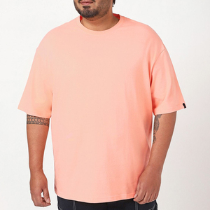 เสื้อยืดผู้ชายโอเวอร์ไซส์240gsm ผ้าฝ้าย100% สีพื้นเสื้อโอเวอร์ไซส์ปิดไหล่ตกผลิตตามสั่ง - Product Image 1