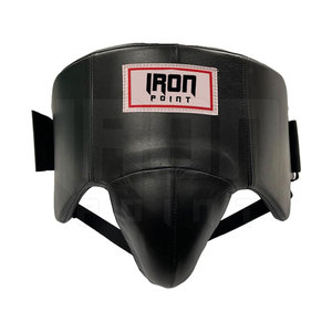 Protector de ingle cómodo y ecológico con logotipo personalizado de cuero de alta calidad de último estilo para entrenamiento de boxeo MMA - Product Image 1
