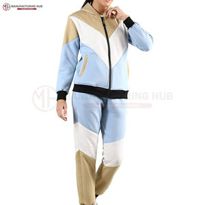 Mayorista superior Personalizado Mujeres Chándales Último diseño Mujeres Premium Chándal 100% Algodón Liso Chándal Sudadera con capucha Conjuntos - Product Image 2