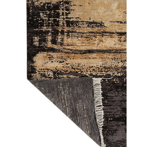 Alfombra Entropy Blue de Lana y Seda de Bambú Anudada a Mano, Rectangular Grande de 9x12 para Hogar y Pasillo - Patrón Abstracto - Product Image 5