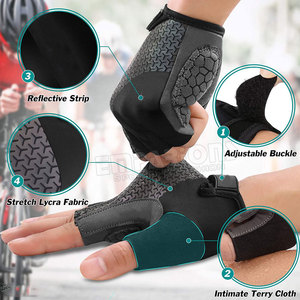 Cycling Gloves Custom design Breathable <b>Half</b> Finger Cycling Gloves Anti <b>Slip</b> Pad Road Bike Gloves Men Women - Product Image 5