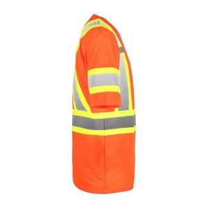 Camiseta de Seguridad de Alta Visibilidad para Hombre, Reflectante, para Construcción y Trabajo en Carreteras, Transpirable, de Malla, de Secado Rápido, con Múltiples Bolsillos - Product Image 5