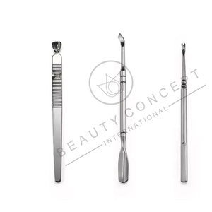 Outil professionnel de maquillage de manucure de dissolvant de peau morte antidérapant d'épurateur d'art d'ongle de double tête écologique avec le poussoir de cuticule - Product Image 1
