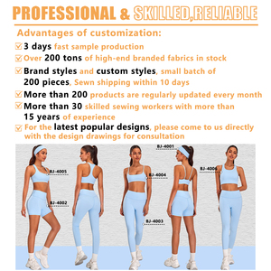 ชุด2ชิ้นบราออกกำลังกายสำหรับผู้หญิงบราเล่นกีฬาโยคะคอวีนำกลับมาใช้ใหม่ชุด2ชิ้นกางเกงเลคกิ้งเอวสูงสำหรับยิม - Product Image 6