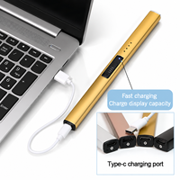 Briquet électrique portable rechargeable par USB, coupe-vent, sans flamme, double interrupteur de sécurité, briquet à arc plasma rechargeable pour barbecue