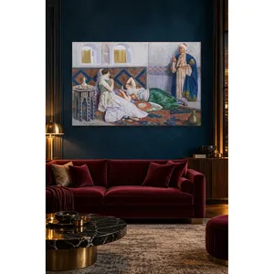 Fida Antonio Gargiullo Femme au repos dans le Harem Impression sur toile - Product Image 4