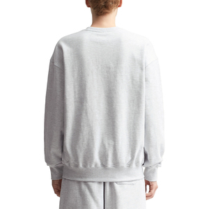 Wholesale Customized 100% Cotton <b>Oversized</b> Sweatshirt Long Sleeve O-neck Tee With Embossed Print Men's Hoodies & Sweatshirt - Product Image 5