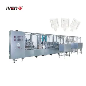 No Waste Edge Between Bags Normal Saline IV Solution Filling Sealing and Packing Machine Manufacturing Plant