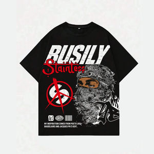 Hombres personalizado DTG DTF camisetas de manga corta de alta calidad personalizado logotipo impreso Elegante ropa de calle - Product Image 1