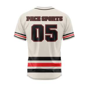 เสื้อเบสบอลผ้าโพลีเอสเตอร์พิมพ์ลายของทีมเสื้อสไตล์ระบายอากาศได้ดีปรับแต่ง100% ได้ - Product Image 5