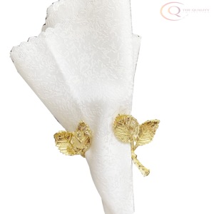 Anneaux de serviette en métal aluminium de qualité supérieure pour la décoration de table à manger Finition élégante Écologique Convient pour la maison Hôtel Mariage - Product Image 6