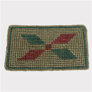 Paillasson rond classique en jonc de mer naturel tressé, écologique, pour extérieur, vente en gros, Vietnam - Product Image 2