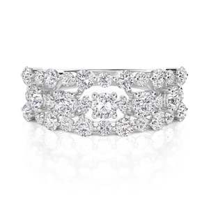 Bague éternelle à taille émeraude en or véritable 14 carats, bague statement pour garçons - Product Image 1