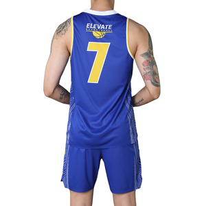 Uniforme de Baloncesto Sublimado con Impresión de Bajo Pedido Mínimo, Tela 100% Poliéster, Ropa de Baloncesto de Talla Grande, Personalizable con Nombre/Número - Product Image 5