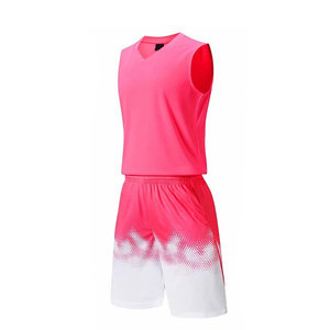 Uniforme de basketball unisexe personnalisé en gros, respirant, séchage rapide, grande taille, uniforme d'entraînement imprimé par transfert thermique - Product Image 1